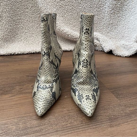 Schutz Snakeskin Booties - Picture 2 of 8